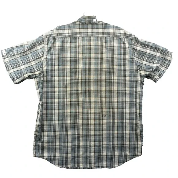 Vintage Carhartt Shirt Men'sXXL Plaid Rugged Outdoor Workwear Western Camp USA